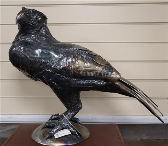 Len Clatworthy, welded steel sculpture, Raptor, 2008